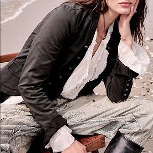 Free People Romantic Ruffles Jacket